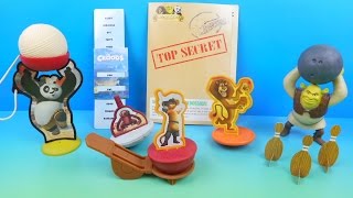 2014 DREAMWORKS ANIMATION SET OF 6 WENDY'S COLLECTION MEAL MOVIE TOY'S VIDEO REVIEW