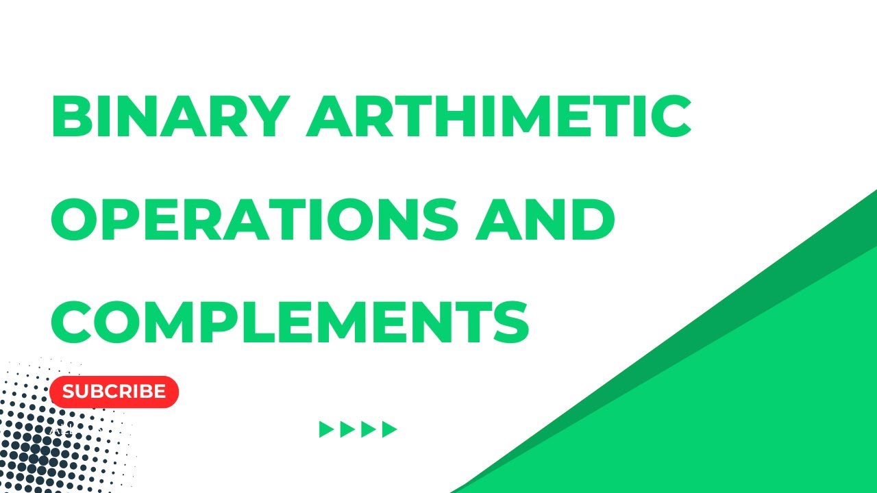 Binary operations and complements in Number systems || Digital full ...