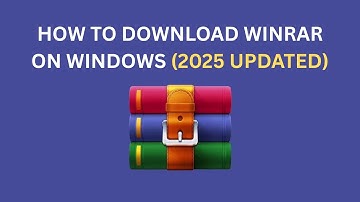 How To Download and Install WinRAR on Windows 10/11 (2025 Updated Tutorial)