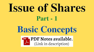 Issue of Shares - Part 1 | Basic Concepts | Tamil | Class 12 Accountancy