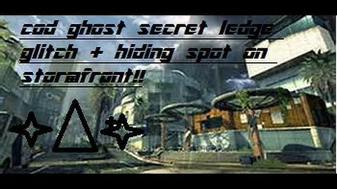 cod ghost *new* secret ledge glitch plus hiding spot on stormfront.