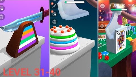 Relaxing Slicing ASMR Game | GM Official ASMR | LEVEL 31-40