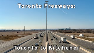 Toronto Freeways - Highway 401, 404, and 407 ETR - Scarborough to Kitchener - March, 2024