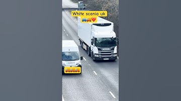 🚛🤍 Beautiful White Scania Truck in the UK – Power & Elegance! 🇬🇧✨ | #automobile #uk
