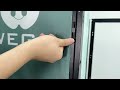 How to make the graphic cloth enter the trade show booth frame?
