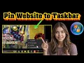 How To Pin Website To Taskbar In Windows 11 | Quick Access Method (2025)