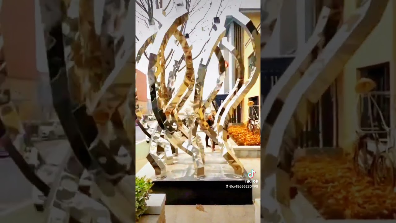 Kinetic energy mechanical sculpture art installation