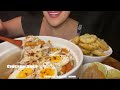 Asmr Mukbang Eating Chicken Soup Garlic Bread شوربة دجاج وخبز بالثوم مقرمش 