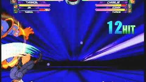 MvC2: Charlie 2x Somersault Popup 2x Relaunch 7 Fierce combo
