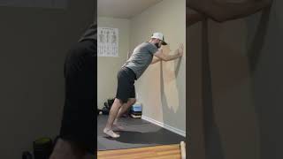 This WALL KNEE EXTENSION DRILL is part of knee and hip strengthening follow along workout #shorts