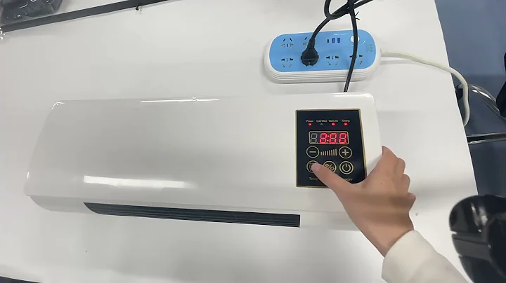 2024 2 in 1 Air Conditioner with Remote Control Mini 1800W Dual Use Wall Mounted Electric Space Heat