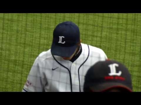 20130427　岸投手の投球練習１　＠西武ドーム