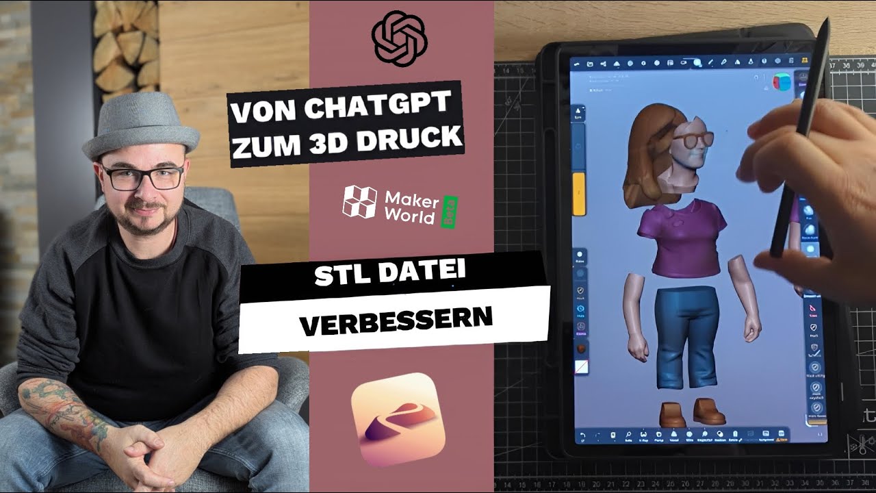 Drucke dich selbst in 3D - von chatGPT über Makerlap zum 3D Druck - YouTube