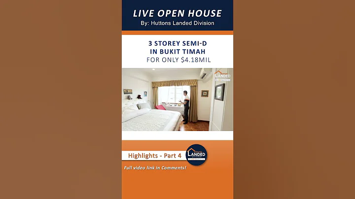 LIVE Open House Highlights (Part 4) - 3 Storey (plus attic) Semi-D in Bukit Timah for only $4.18mil