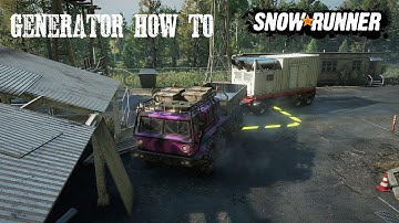 Guide On How To Use A Generator New Phase 7 Or Season 7 Snowrunner Burning Mill Tennessee USA DLC
