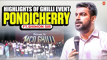 Highlights Of MCQ Ghilli Event, Pondicherry | FT.Shimon Sir | Vedantu Learning Centre