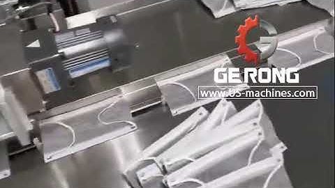 Surgical face mask pillow bag flow packing machine testing video for non woven mask