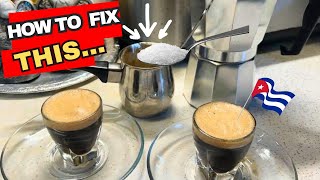 Cuban coffee &amp; 2 ways to fix the sugar to make the Crema #recetacubana  #espumita