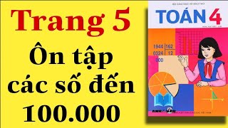 Toán Lớp 4 | ÔN TẬP CÁC SỐ ĐẾN 100000 (tiếp theo) | Trang 5