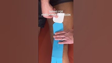 Taping For Knee Hyperextension.