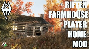 RIFTEN FARMHOUSE: Gorgeous Cabin Home- Xbox Modded Skyrim Mod Showcase