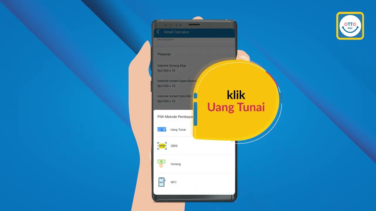 OttoPay - Tutorial Metode Pembayaran dari OttoKasir TUNAI