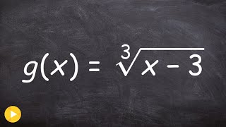 Graphing cube root function with reflection and horizontal shift