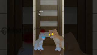 Не выходишь из ванной больше 10 сек.Коты за дверью.#анимация #csal