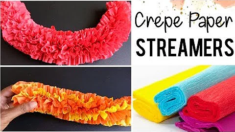 Easy Handmade Fluffy Crepe Paper Streamer Garland/Toran Ideas for any Party decor/Festive Occasions