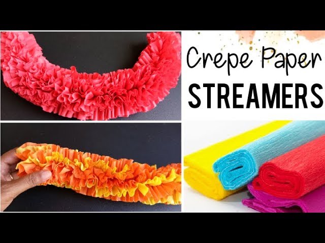 How To Make Crepe Paper Bunting Using Streamers