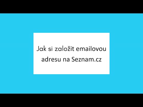 Video: Jak Nastavit E-mailovou Adresu