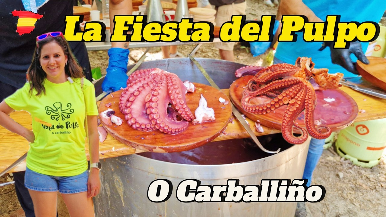 Fuimos a la Fiesta del Pulpo en Carballiño 🐙 ¡El Mejor pulpo del mundo!🌍