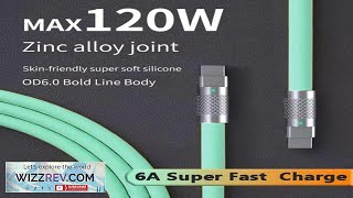 120w 6a Super Fast Charge PD Type C Liquid Silicone Cable Quick screenshot 4
