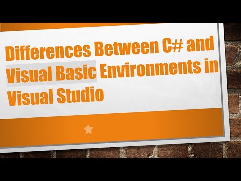 Differences Between C# and Visual Basic Environments in Visual Studio