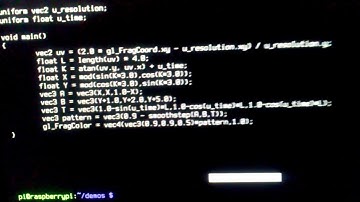 Raspberry Pi GLSL shader programming - Mystery of Space
