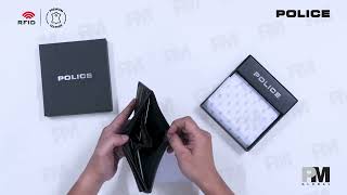 POLICE Diarize RFID coin bifold leather wallet for men - Black | Genuine Leather | PM Global