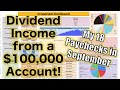 How Much My Dividend Portfolio Paid Me in September! ($100,000 Account!)