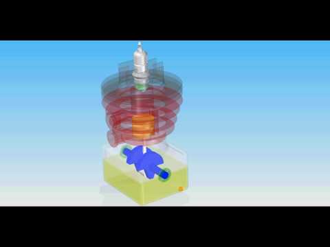 Animation of two stroke engine in Solid Edge v20 in 720p