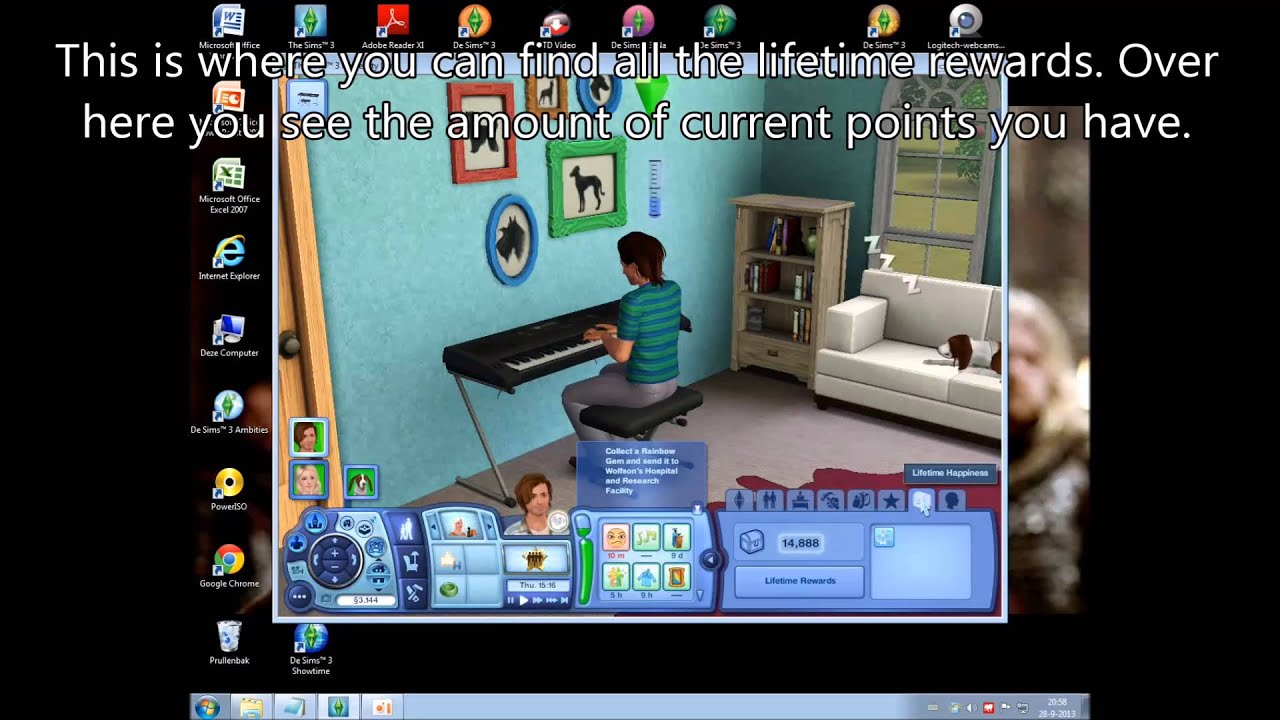 Sims 3: How to get free Lifetime Rewards? (Cheat) 