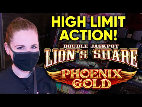 HIGH LIMIT! Phoenix Gold And Double Jackpot Lions Share BONUSES!