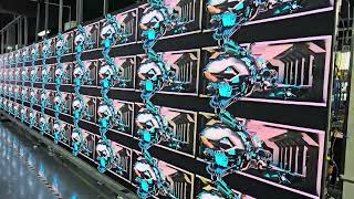 LED Display Aging Test: Extreme Visual Clarity #shorts