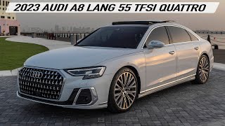 LUXURY YACHT! 2023 AUDI A8L 55 TFSI QUATTRO - IN PERFECT SPEC? Details, accelerations, sounds & more