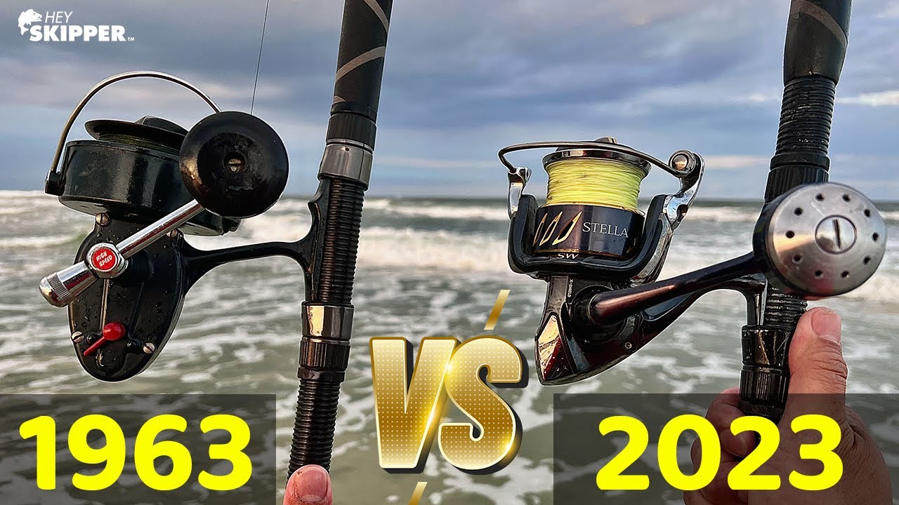 Old-School Antique Fishing Reel vs New High-Tech Reel! (Beach