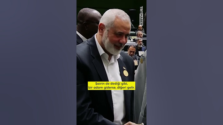 Alçak bir suikastla şehit edilen Haniye’nin son sözleri…