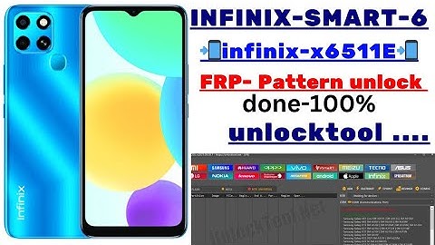 💫💫INFINIX SMART-6 (infinix-x6511E) FRP pattrn unlock by-unlocktool done 💯✅💫💫