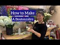How to make a rose boutonnire
