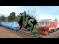 Trainz19 Выехал на ЧС200 приехал на ЭД9м Пользовательский мультиплеер. 1440p