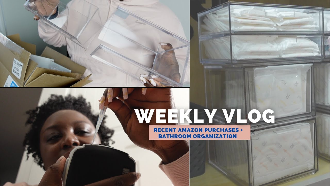 Weekly vlog recent amazon purchases unboxing organizing