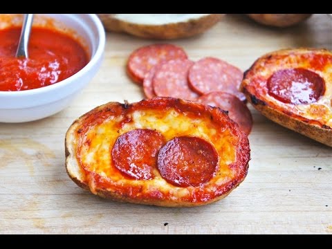 Baked Potato Skins “Pepperoni Pizza”