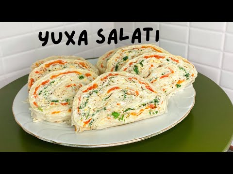 Yuxa salatı necə hazırlanır? Ən dadlı yuxa salatı resepti 🇦🇿💯Lavaş salatı